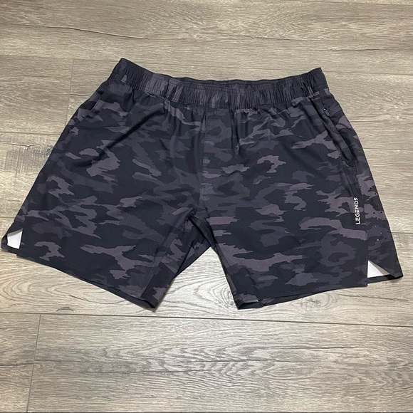 legends Other - Legends Shorts Training Black Camouflage Camo Size XL Drawstring 7” Inseam